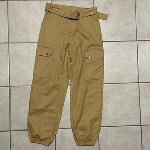 Amante tan cargo pants